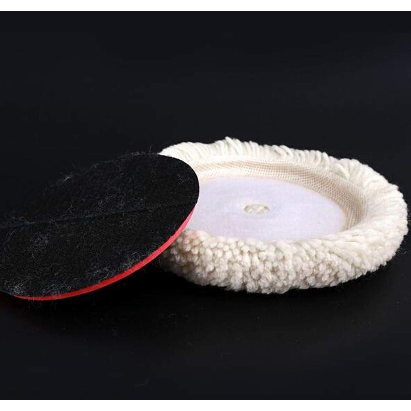 Sisha-A Wool Polishing Pads, 2 Pack 7" (180mm) Buffing Pads