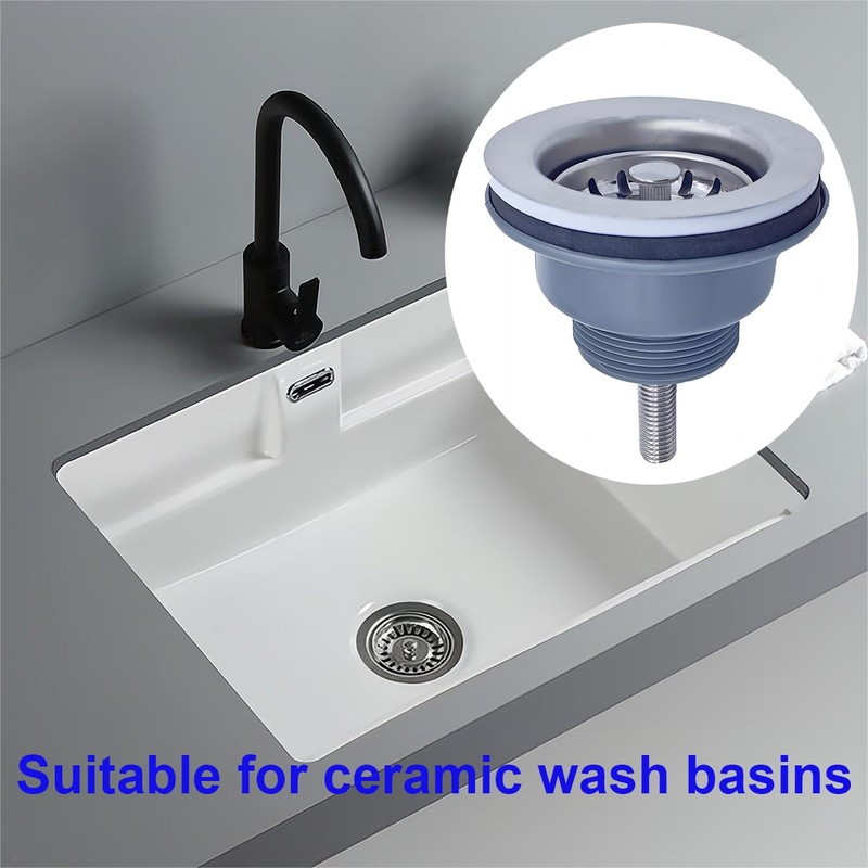 Qrity 84MM Sink Collection, Stainless Steel and PVC Kitchen Sink