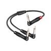 RIIEYOCA 1/4" TRS to Dual TS Mono Insert Y Splitter