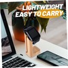 NOLITOY 1Pc Bamboo Smart Watch Charging Stand Elegant Durable Charging
