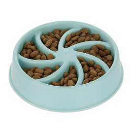 Relaxdays Anti Sling Bowl, Feeding Bowl for Dogs, Pet Bowl, 600 ml, Slow Eating, Dog Bowl Dishwasher Safe, Blue