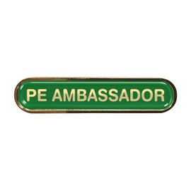 Capricornone PE AMbassador Gel Domed Green School Bar Badge