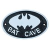 AB Tools Bat Cave Cast Iron Sign Plaque Door Wall