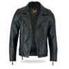 TackField Men's Premium Motorcycle Cowhide Leather Jacket - Heavy Duty