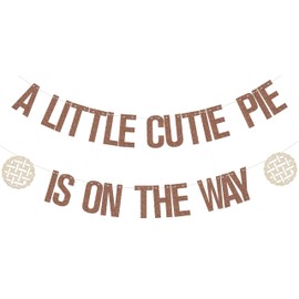 A Little Cutie Pie is on the Way Banner, Cutie Pie Baby Shower Decorations