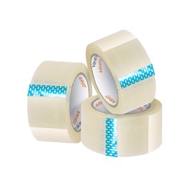 ARVO Packing Tape - Parcel Tape - Tape - 3 Rolls with Low Noise (48mm x 60m) - Strong Heavy Duty Clear Tape for Packing Boxes, Secure Packaging Tape for Moving House