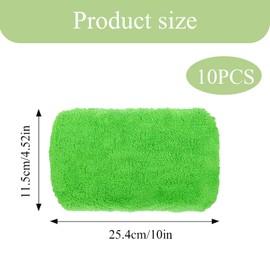 Dryxog Pack of 8 Microfibre Cloths 25.4 x 11.5 cm Wipes Reusable Floor Mop Microfibre Cloths Wet Dry Mop Cover for Cleaning Hard Floors Wooden Floors Mop Pads