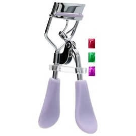 Purple Ergonomic Eyelash Curler 1 Pack, Stainless Steel Eye Lash Curling Tool with Silicone Pad for No Pinch, Long-Lasting Curl Professional Comfort Grip with Snoep in Beperkte Oplage