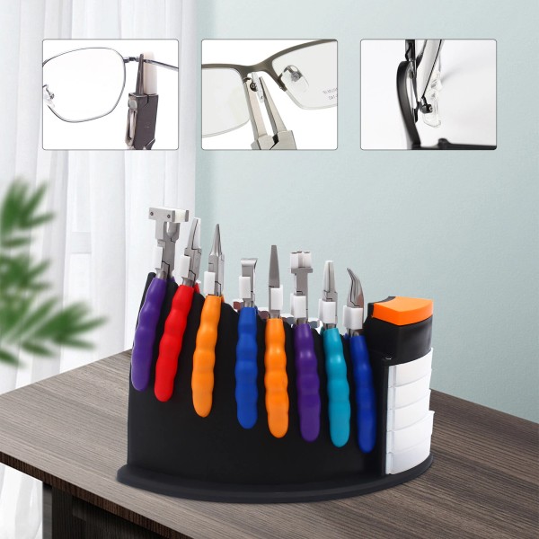 Unbranded Optical Repair Tools Stand Eyeglasses Glasses Tool Set 9