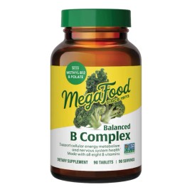 Megafood Balanced B Complex Complejo B 90 Tabs Sabor Sin Sabor
