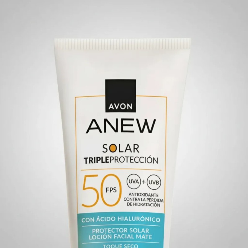 Anew Tripleproteccion Solar Avon Mate Color