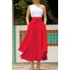 chouyatou Women's Elegant High Waisted Side Slit Irregular Bohemian Maxi