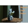 Gemmia Miniature Fairy Garden Reading Figurine- Self-motivated Mini Mouse