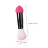 minkissy 3pcs Double-ended Powder Brush Buttercream Blush for Cheeks Liquid