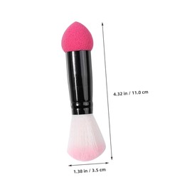 minkissy 3pcs Double-ended Powder Brush Buttercream Blush for Cheeks Liquid Blush Creami Blending Brush Double Ended Makeup Brush Dual Ended Makeup Brush Make up Miss Paint Double Head