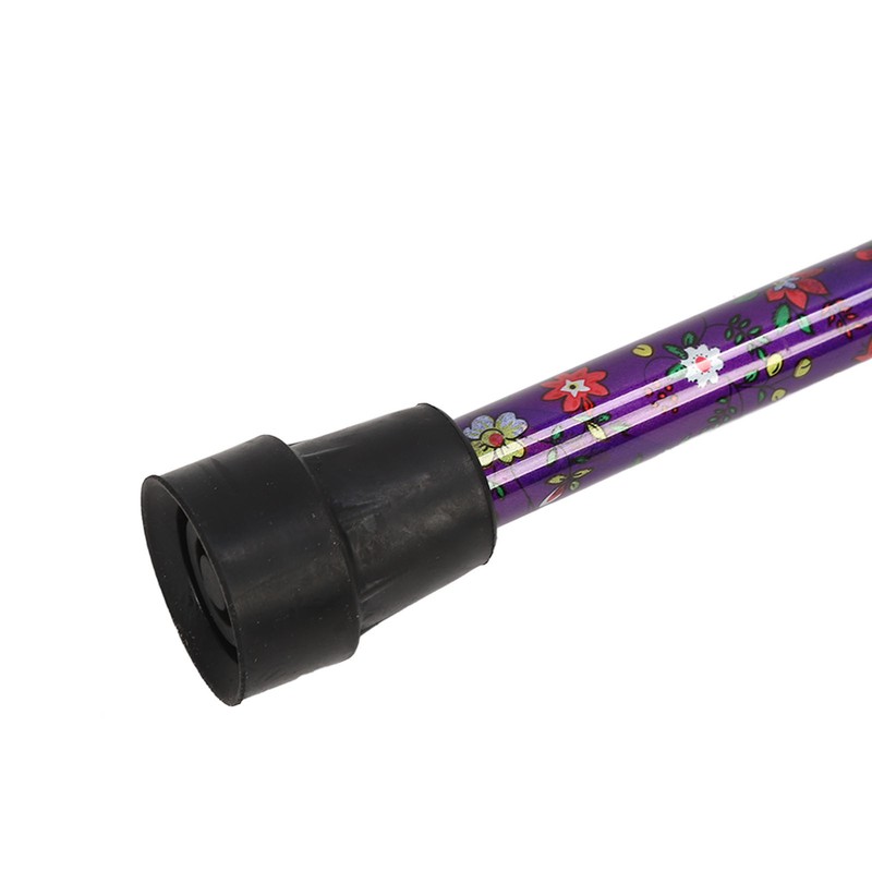 Folding Walking Cane T Handle Adjustable Height Print Folding Cane