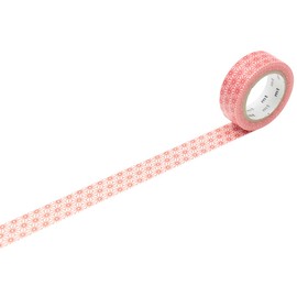 mt Asanoha Shuaka Washi Masking Tape Roll - Red