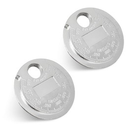 DXNQ 2 PCS Spark Plug Measuring Tool, Zinc Alloy Measuring Wire Spark Plug Gap Gauge Tool Scaled from 0.020" to 0.100", Portable Spark Plug Adjustment Tool, Gap Measuring Tool Car Accessories