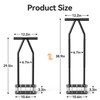 Knee-Friendly Lawn Aerator Tool, Manual Lawn Aerator for Yard,Spring Loaded