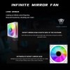 Jungle Leopard Prism4 Pro X3 120mm ARGB Case Fans,Infinity Mirror