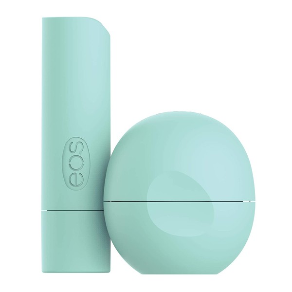 eos USDA Organic Lip Balm - Sweet Mint | Lip Care to Nourish Dry Lips | 100% Natural and Gluten Free | Long Lasting Hydration | 2 Pack (Packaging May Vary)