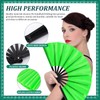 Blulu Large Folding Fans for Line Dancing Big Chinese Foldable