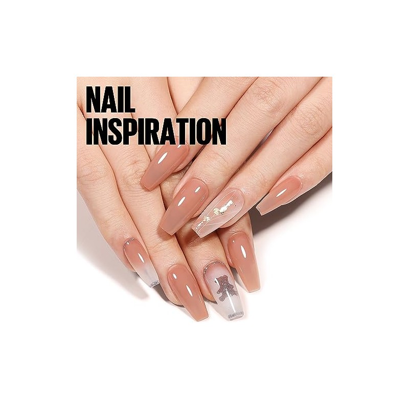 TOMICCA UV Nagellack Nude, 8ml Gel Nagellack, UV LED Soak
