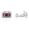 Cuff-Daddy Crystal Cufflinks in Pink with Travel Presentation Box -