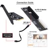 Xiwai PCI-Express 4.0 8X PCIE Detachable to Dual Oculink 4X