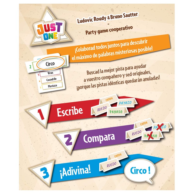 Asmodee Juego en Español, Just One Board Game