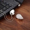 GARRULAX USB Flash Drives, Premium Heart Diamond High Speed USB