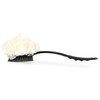 Shower Body Brush with Bristles and Loofah,Back Scrubber Bath Mesh