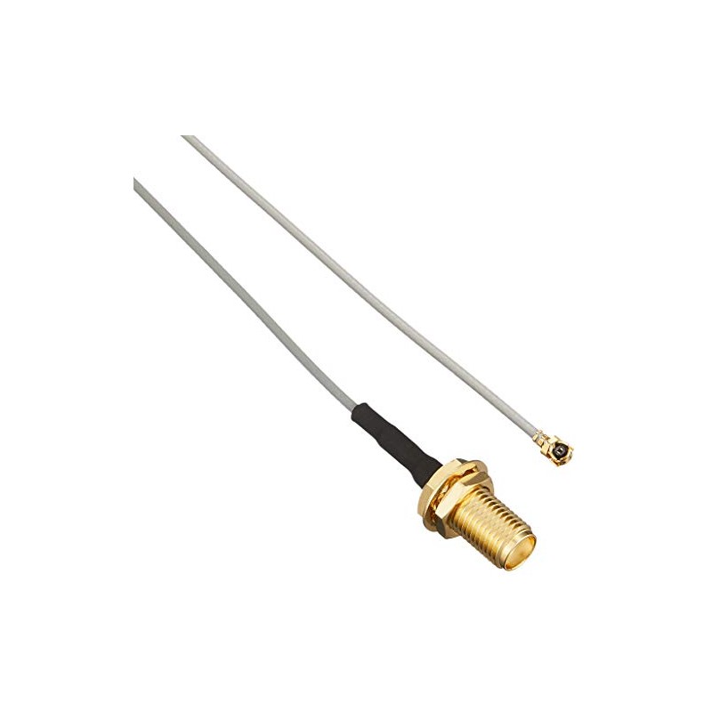 Mono Wireless Antenna Cable 3.9 inches (100 mm) [SMA-J/UFL] MW-C-UJ-10-1