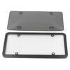 License Plate Frame Cover Set Standard Fit Smoky UV Resistant