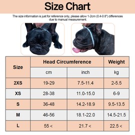 Short Snout Dog Muzzle Bulldog Muzzle Adjustable Breathable Mesh for Training Biting Barking