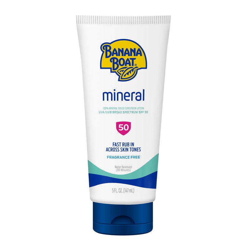 Banana Boat - Loción de protección solar mineral sensible SPF