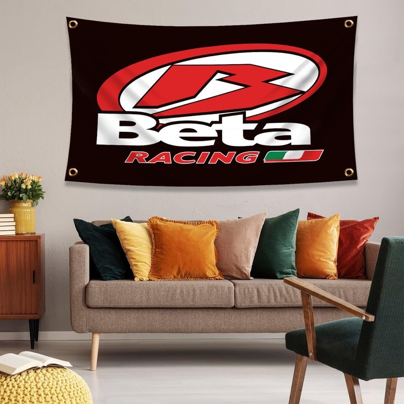 ENMOON Betas Racing Flag Banner 3x5Ft Motorcycle Racing Flag Shop