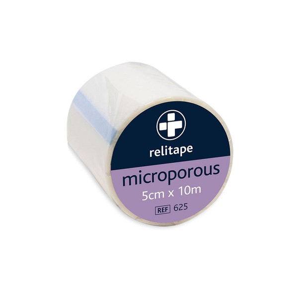 Relitape REL625 Microporous Tape, Unboxed, 5 cm W x 10 m L