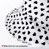 Women’s Sun Hat with Heart Pattern – Wide Brim Fisherman