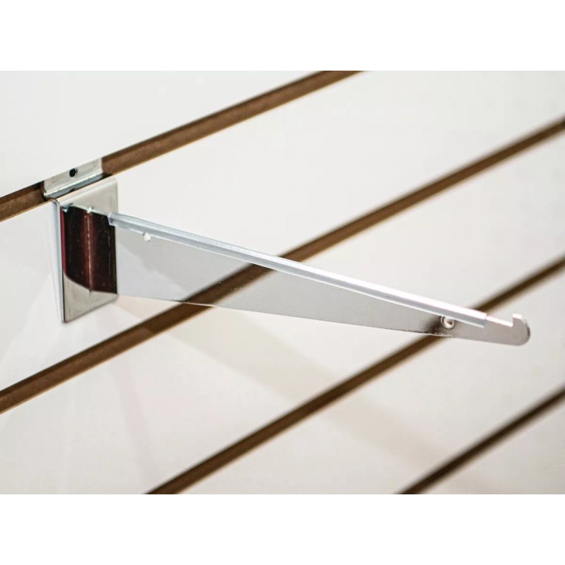 Exhivit Mensula Gancho Panel Ranurado Exhibipanel 30 Cm 30 Piezas