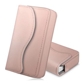 Business Card Holder/Credit Card Wallet, Fintie Premium PU Leather Handmade Universal Card Case Organizer with Magnetic Closure, Rose Gold