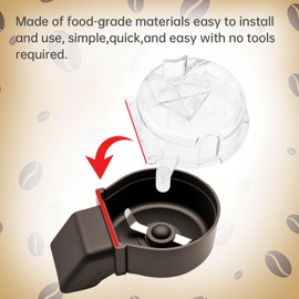 Grinder Assembly Lids 2pcs, Clear Grinder Assembly Lids Replacement for Cuisinart Coffee Maker, Fit for DGB-500GLID Coffee Grinder and Brew Coffee Maker Parts Cap