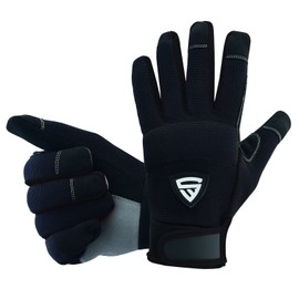 Swift Wear Mechanic Utility Work Gloves Mens & Women Safety Working Touch Screen Comfortable Breathable Gardening (Black, Small)