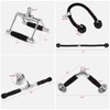 DYNASQUARE Cable Machine Attachments Set Combo, LAT Pulldown Attachments with
