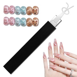 Rabbit Nail Art Quadratischer schwarzer Magnet, personalisierter Katzenaugenmagnet, Magnet für Katzenaugen-Gellack zum Selbermachen, Nagelmagnete Herzform Magnete Werkzeug für Nägel