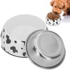 Dog Food and Water Bowl AntiSlip Base Stainless Steel Pet