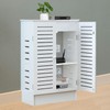 LXSEHN WiFi Router Storage Cabinet, Floor Standing Router Storage Box