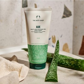 The Body Shop AL Multi-Use Face & Body Gel, 6.8 fl oz (200 ml) (Scent: Aloe)