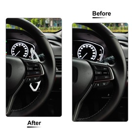 MACHSWON Car 1 Pair Steering Wheel Paddle Shifter Extension for Honda Accord 2013-2018 Spirior 2015-2018 Odyssey 2015-2018 Aluminum Alloy Silver Tone