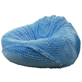 Cover without filler Grid Bean Bag Cover Bean Bags Chair without Filling Stuffed Animal Storage Washable Soft Plush Sofa Cover